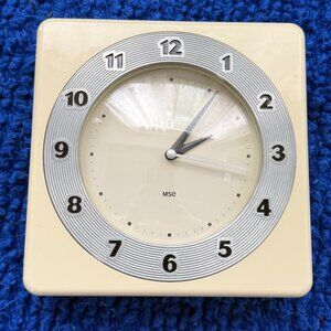 7x7" Vintage Wall Clock Working Condition 40s Belfast Westclox Reproduction